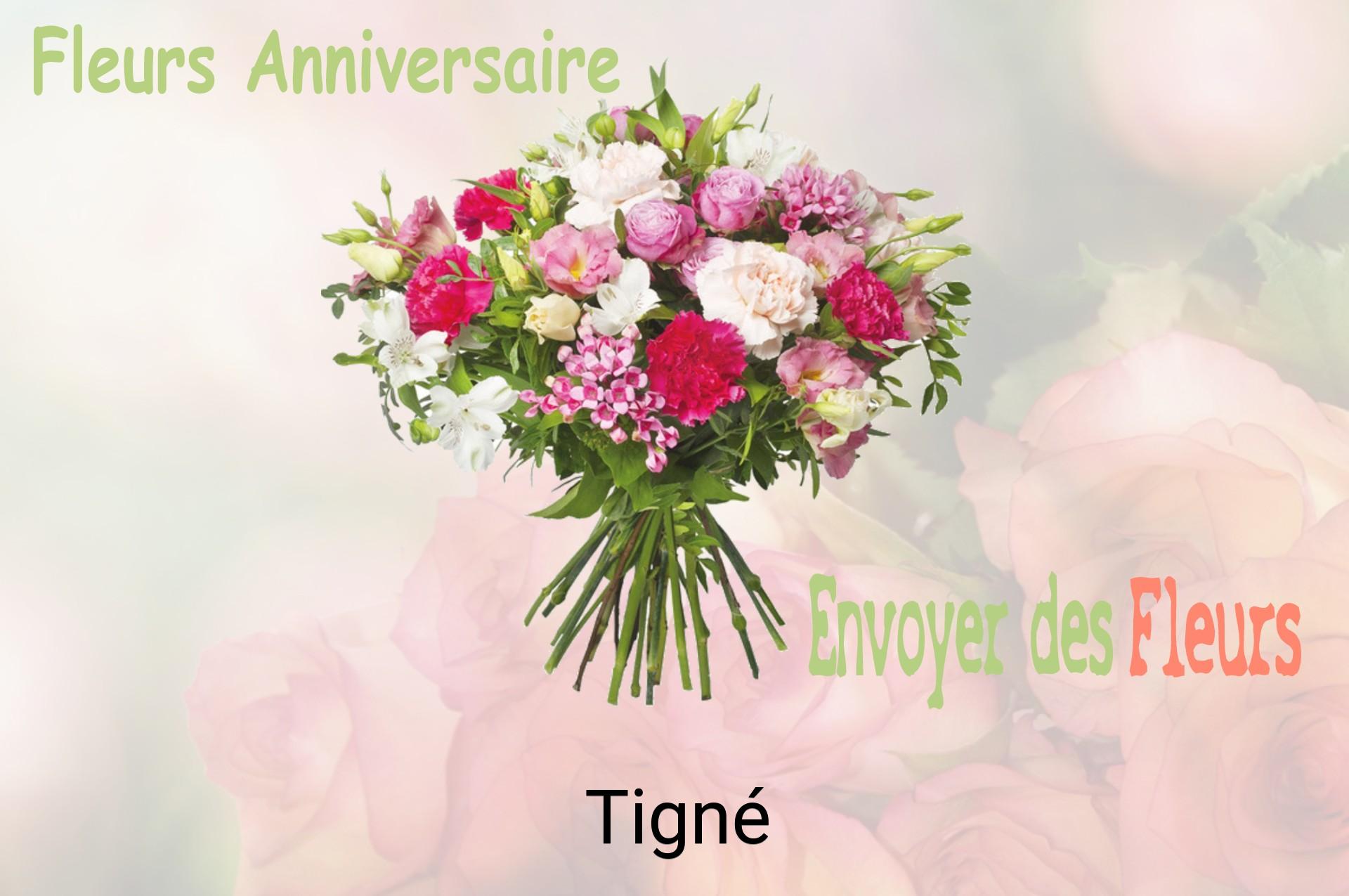 Bouquet de fleurs d’anniversaire livré à Tigné